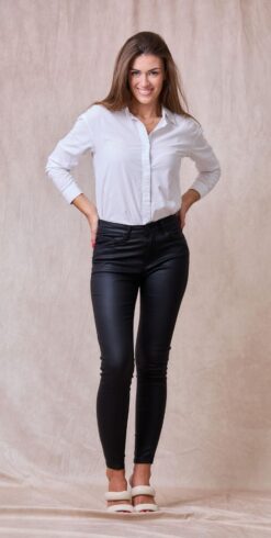 Alternative view of Bombažne hlače - videz usnja H6826