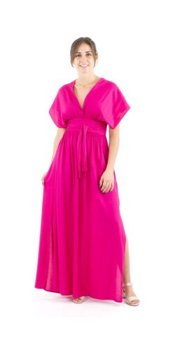 Alternative view of Dolga viskozna obleka RO17908